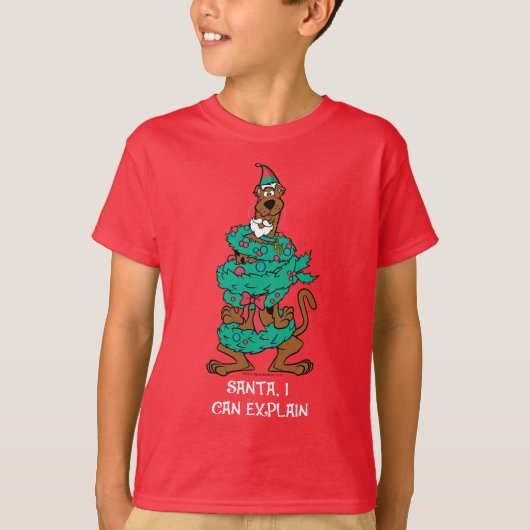 Scooby-Doo Wrapped In Wreaths T-shirt (Voorkant)
