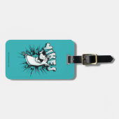 Scooby-Doo "Yikes!" Halftone Graphic Bagagelabel (Voorkant horizontaal)