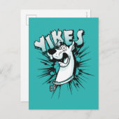 Scooby-Doo "Yikes!" Halftone Graphic Briefkaart (Voorkant / Achterkant)