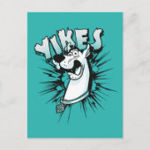 Scooby-Doo "Yikes!" Halftone Graphic Briefkaart (Voorkant)