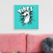 Scooby-Doo "Yikes!" Halftone Graphic Canvas Afdruk (Insitu (Woonkamer))