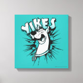Scooby-Doo "Yikes!" Halftone Graphic Canvas Afdruk (Voorkant)