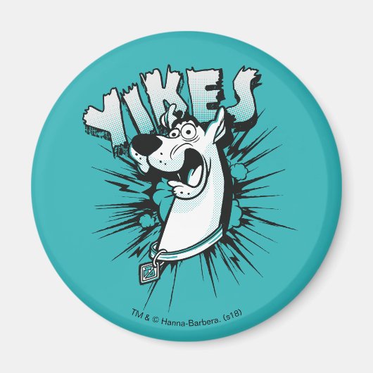 Scooby-Doo "Yikes!" Halftone Graphic Magneet (Voorkant)