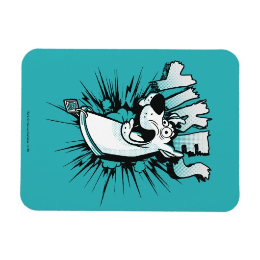 Scooby-Doo "Yikes!" Halftone Graphic Magneet (Horizontaal)