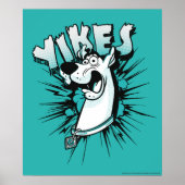 Scooby-Doo "Yikes!" Halftone Graphic Poster (Voorkant)