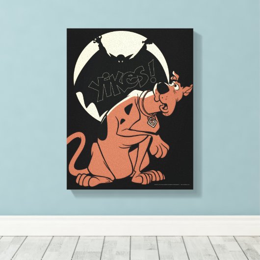Scooby-Doo "Yikes!" Vampire Shadow Canvas Afdruk (Insitu (Houten vloer))
