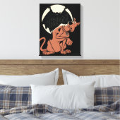 Scooby-Doo "Yikes!" Vampire Shadow Canvas Afdruk (Insitu (Slaapkamer))