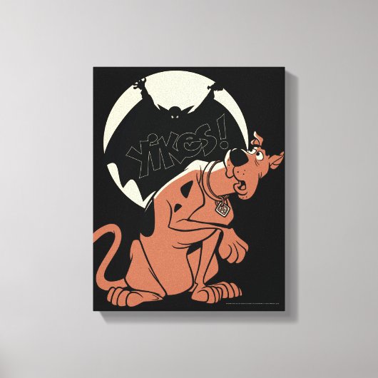 Scooby-Doo "Yikes!" Vampire Shadow Canvas Afdruk (Voorkant)