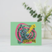 Scooby-Doo Zoinks Punk Gitaargrafiek Briefkaart (Staand voorkant)