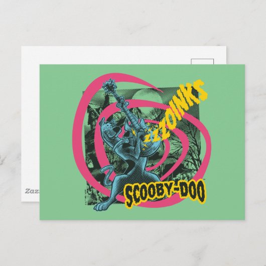 Scooby-Doo Zoinks Punk Gitaargrafiek Briefkaart (Voorkant / Achterkant)