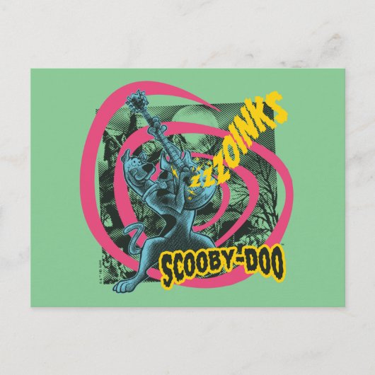 Scooby-Doo Zoinks Punk Gitaargrafiek Briefkaart (Voorkant)