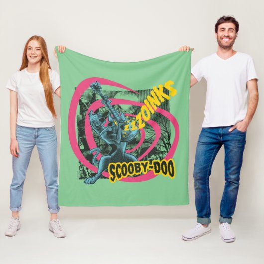 Scooby-Doo Zoinks Punk Gitaargrafiek Fleece Deken (In situ)