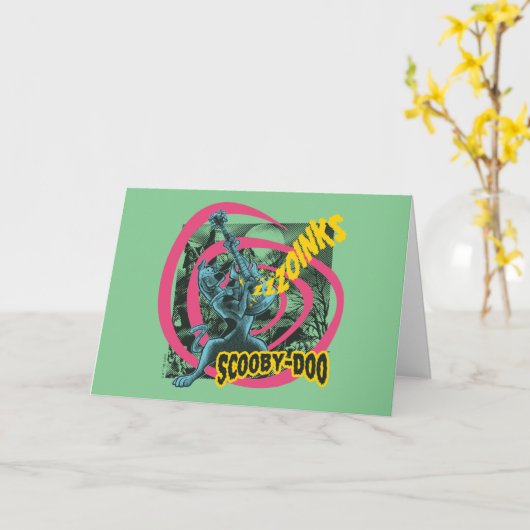 Scooby-Doo Zoinks Punk Gitaargrafiek Kaart (Gele Bloem)