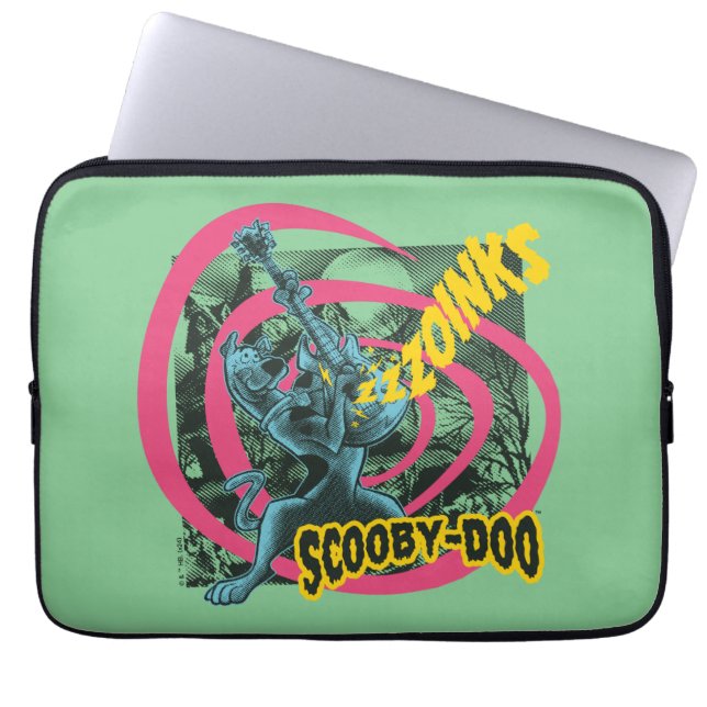 Scooby-Doo Zoinks Punk Gitaargrafiek Laptop Sleeve (Voorkant)