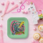 Scooby-Doo Zoinks Punk Gitaargrafiek Papieren Bordje (Feest)