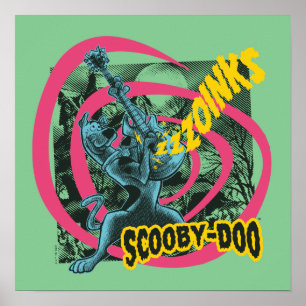 Scooby-Doo Zoinks Punk Gitaargrafiek Poster