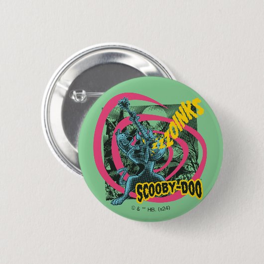 Scooby-Doo Zoinks Punk Gitaargrafiek Ronde Button 5,7 Cm (Voorkant /achterkant)