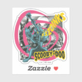 Scooby-Doo Zoinks Punk Gitaargrafiek Sticker (Vel)