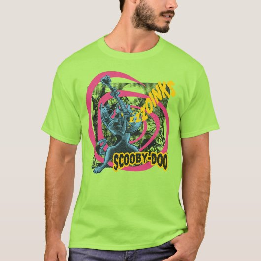 Scooby-Doo Zoinks Punk Gitaargrafiek T-shirt (Voorkant)