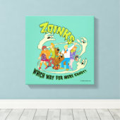 Scooby-Doo Zoinks Which Way for More Candy? Canvas Afdruk (Insitu (Houten vloer))