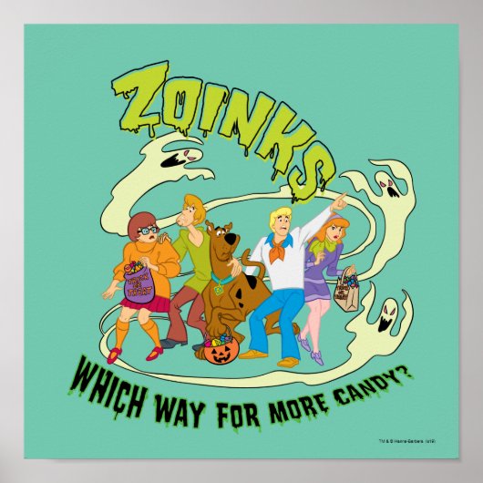 Scooby-Doo Zoinks Which Way for More Candy? Poster (Voorkant)