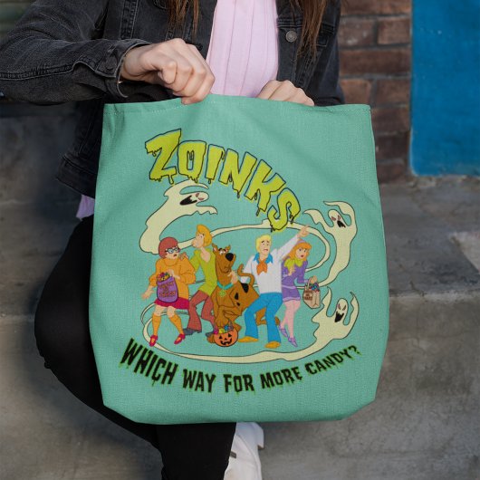 Scooby-Doo Zoinks Which Way for More Candy? Tote Bag