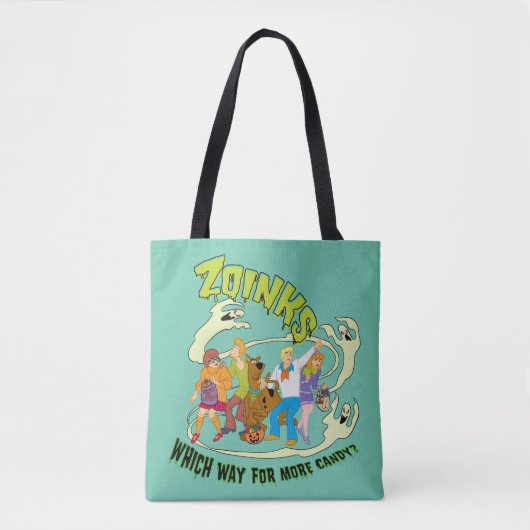 Scooby-Doo Zoinks Which Way for More Candy? Tote Bag (Voorkant)