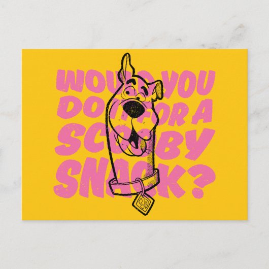 Scooby-Doo |Zou je het doen voor een scootersnack? Briefkaart (Voorkant)