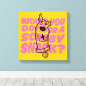Scooby-Doo |Zou je het doen voor een scootersnack? Canvas Afdruk (Insitu (Houten vloer))