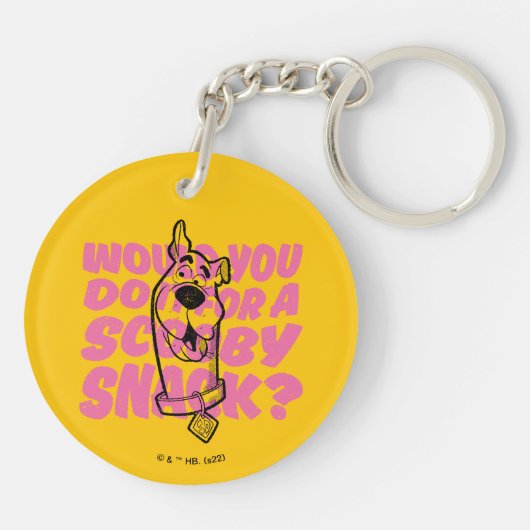 Scooby-Doo |Zou je het doen voor een scootersnack? Sleutelhanger (Achterkant)