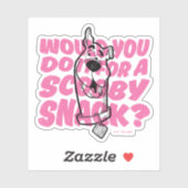 Scooby-Doo |Zou je het doen voor een scootersnack? Sticker (Vel)