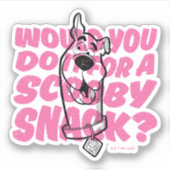 Scooby-Doo |Zou je het doen voor een scootersnack? Sticker (Voorkant)