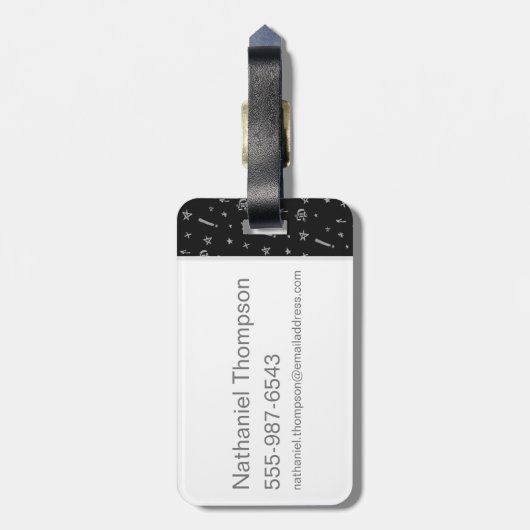 Scooby-Doo | "Zware medaille" Grafisch Bagagelabel (Achterkant verticaal)