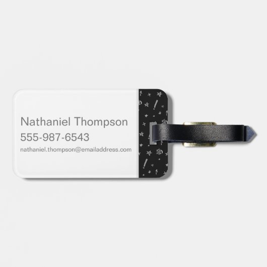 Scooby-Doo | "Zware medaille" Grafisch Bagagelabel (Achterkant horizontaal)