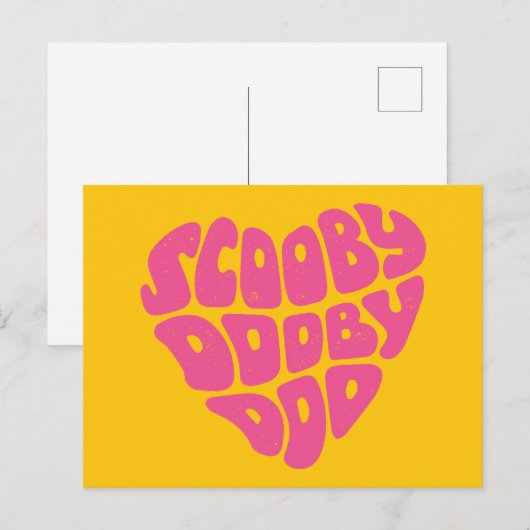 Scooby Dooby Doo Heart Briefkaart (Voorkant / Achterkant)