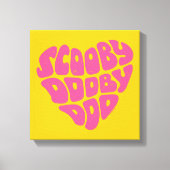 Scooby Dooby Doo Heart Canvas Afdruk (Voorkant)