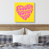 Scooby Dooby Doo Heart Canvas Afdruk (Insitu (Slaapkamer))