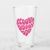 Scooby Dooby Doo Heart Glas (Voorkant)