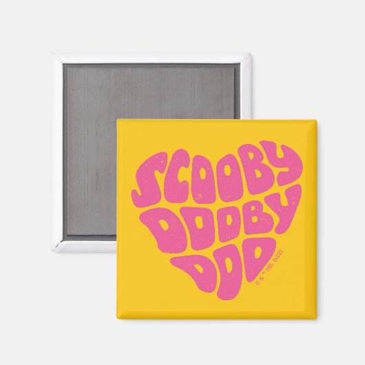 Scooby Dooby Doo Heart Magneet (Voorkant / Achterkant)