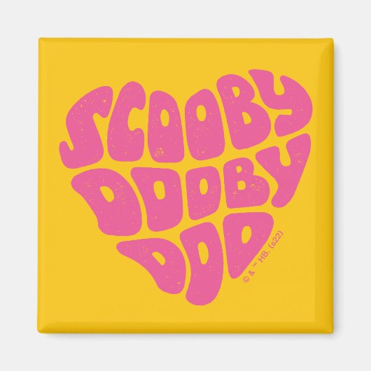 Scooby Dooby Doo Heart Magneet (Voorkant)