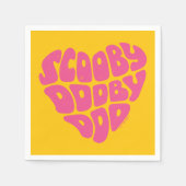 Scooby Dooby Doo Heart Servet (Voorkant)