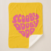 Scooby Dooby Doo Heart Sherpa Deken (Voorkant)
