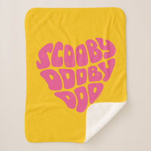 Scooby Dooby Doo Heart Sherpa Deken