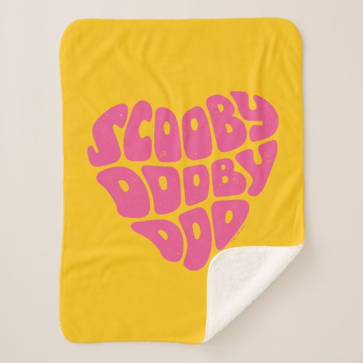 Scooby Dooby Doo Heart Sherpa Deken (Voorkant)
