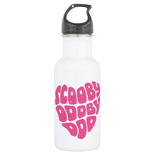 Scooby Dooby Doo Heart Waterfles (Voorkant)