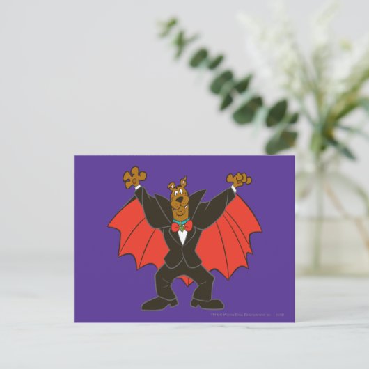 Scooby Dracula Briefkaart (Staand voorkant)