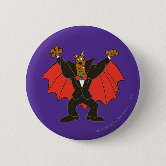 Scooby Dracula Ronde Button 5,7 Cm (Voorkant)