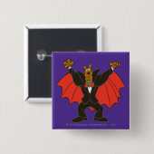 Scooby Dracula Vierkante Button 5,1 Cm (Voorkant /achterkant)