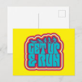 Scooby en Gang "Opstaan & uitvoeren" grafisch Briefkaart (Voorkant / Achterkant)