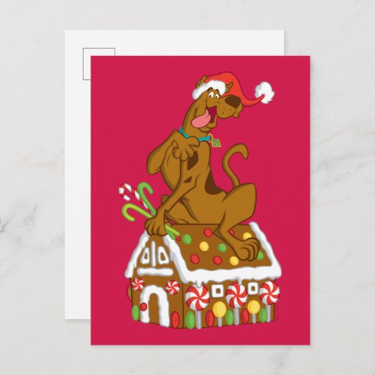 Scooby & Gingerbread House Briefkaart (Voorkant / Achterkant)